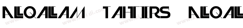 AlQalam Tahir AlQala字体转换